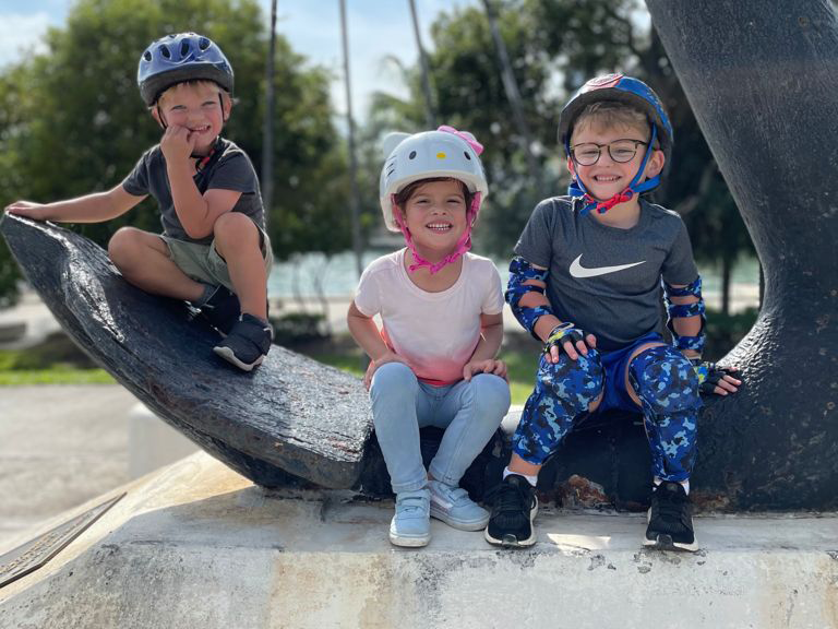 bike packing with kids